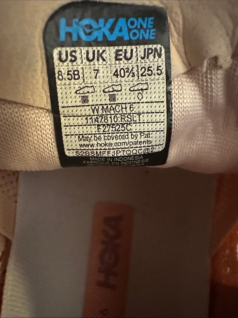 Hoka Mach 6 women’s running shoes. - Picture 8 of 10